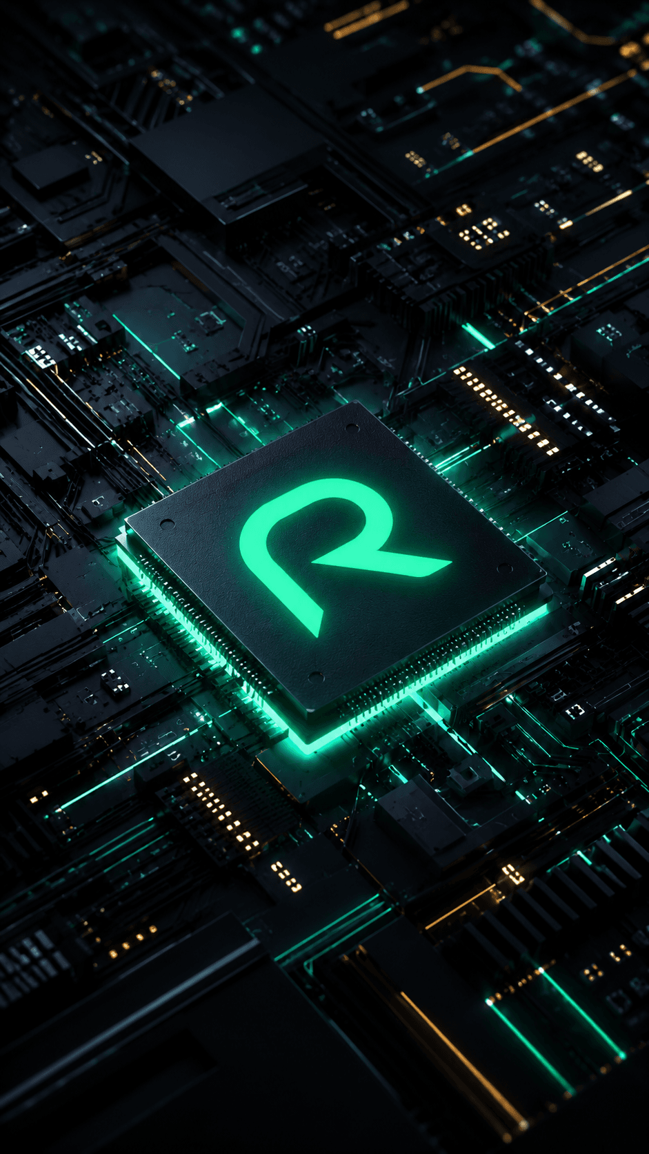 Nucleul AI Revino ilustrat ca un cip digital